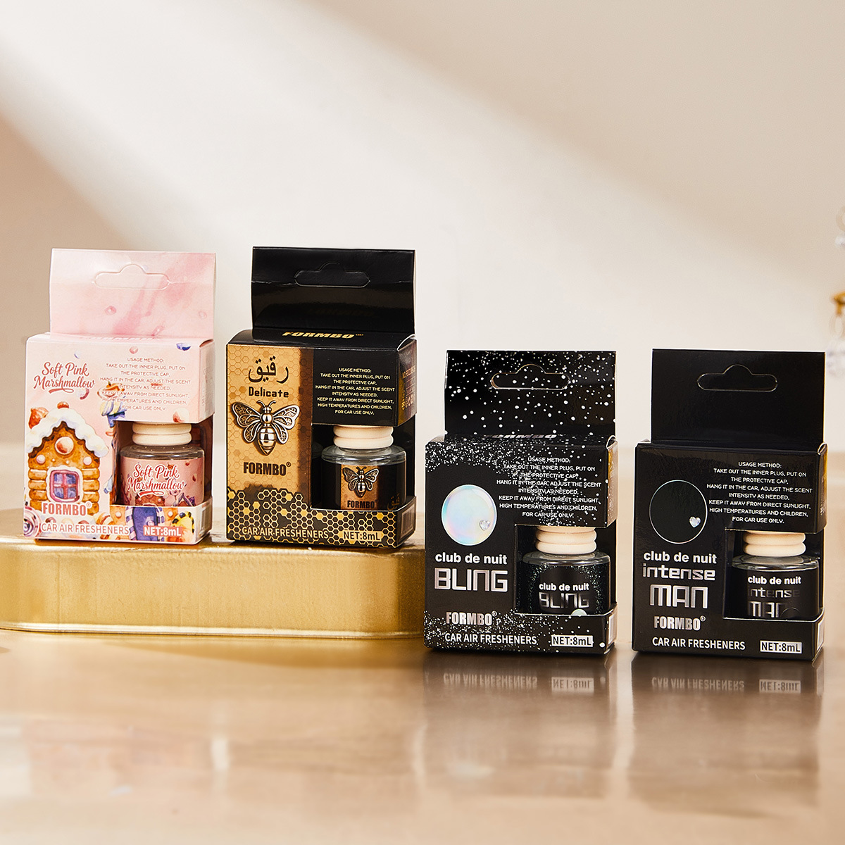 Perfume Aqua Fragrance - معطر سيارة معلق بالحبل، متوفر بأربع